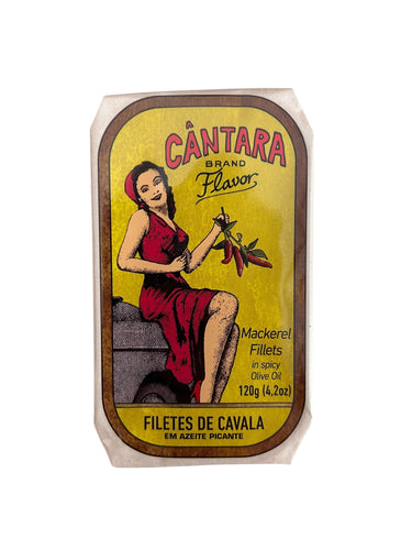Cantara Vintage Mackerel Fillets in Spicy Olive Oil - 6 Pack
